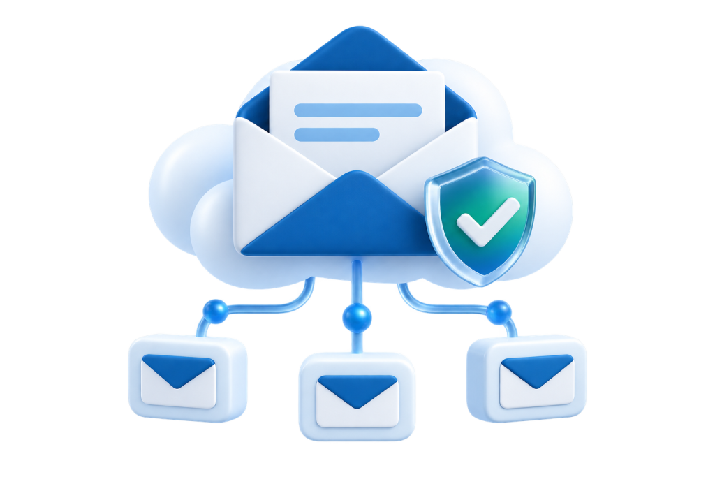 Secure cloud email hosting